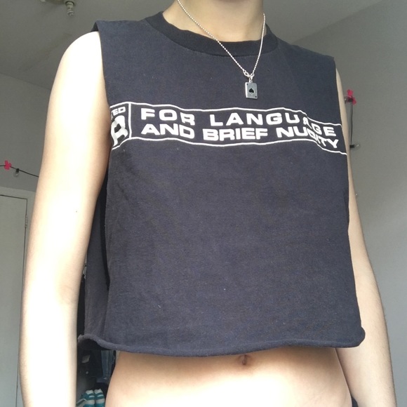 CROPPED THRIFTED TANK