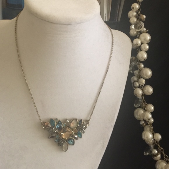 Sunset on the seine live necklace a crystal mix