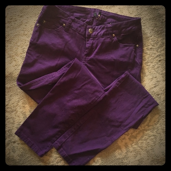 NWOT Purple SKINNY Jeans sz 5