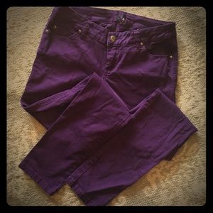 NWOT Purple SKINNY Jeans sz 5