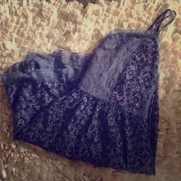 Floral and lace romper