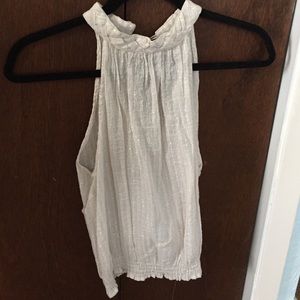 Light colored halter tank top