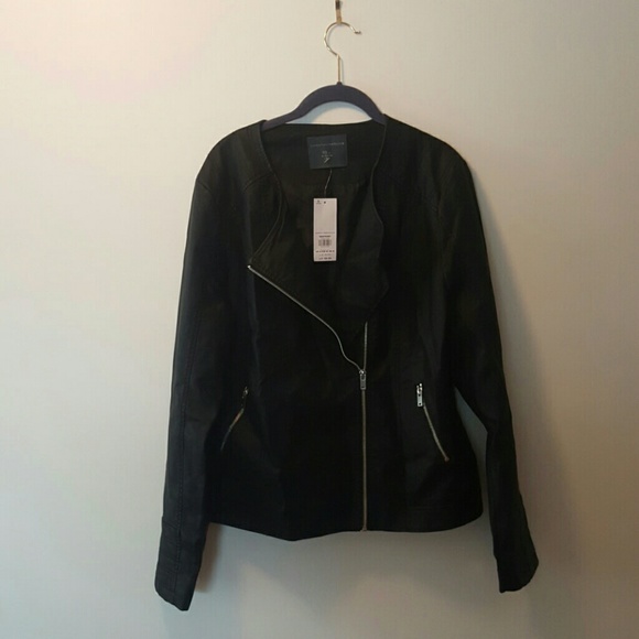 Dorothy Perkins Jackets & Blazers - Dorothy Perkins US 14 Tall black moto jacket NWT