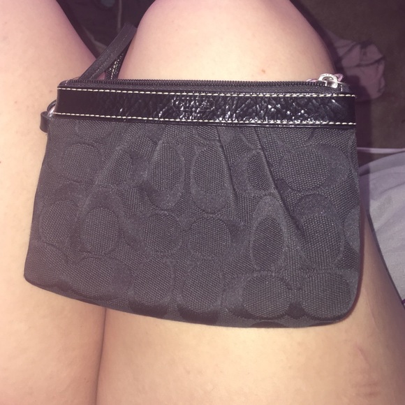 Black coach purse