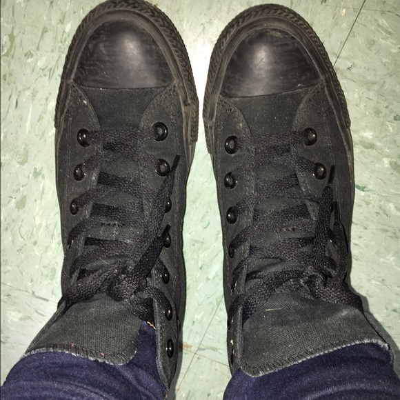 All black converse