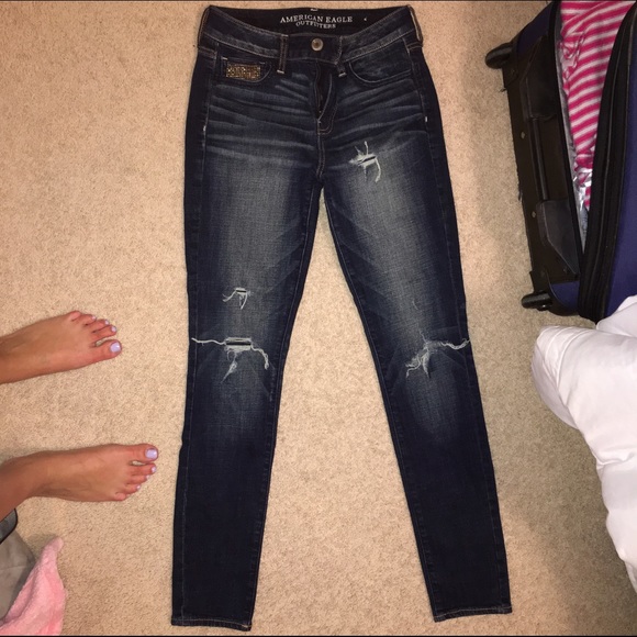 American Eagle high rise skinny jeans