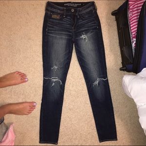 American Eagle high rise skinny jeans