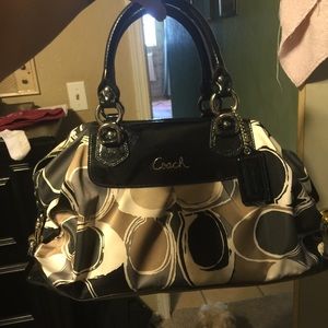 Coach signature scarf purse