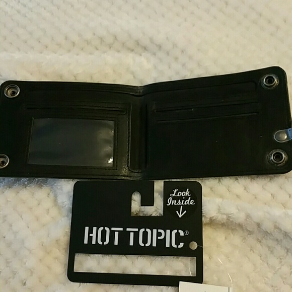 Guys black leather wallet