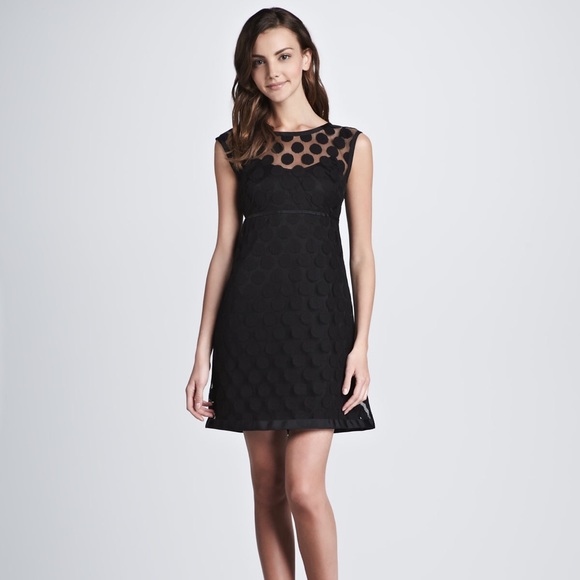 Laundry by Shelli Segal Polka Dot Mesh Dress.