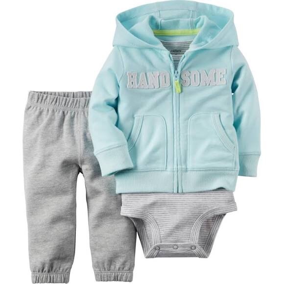 Carter's Matching Sets Carters Infant Boys Hoodie Jacket Set Poshmark