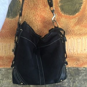 Black square Coach bag