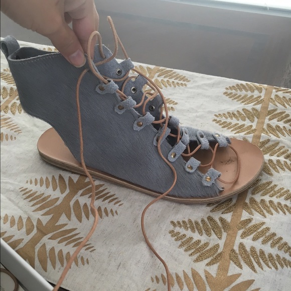 Ancient Greek Pony Sandals size 38 Grey