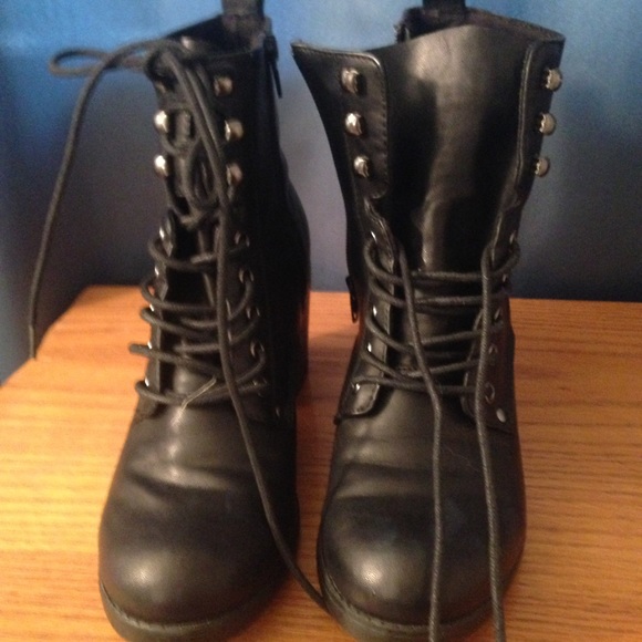 Justfab Combat Ankle Boots