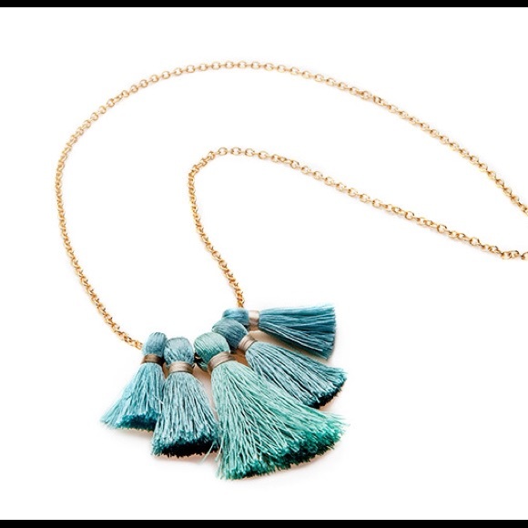 Brand New Turquoise Tassel Necklace