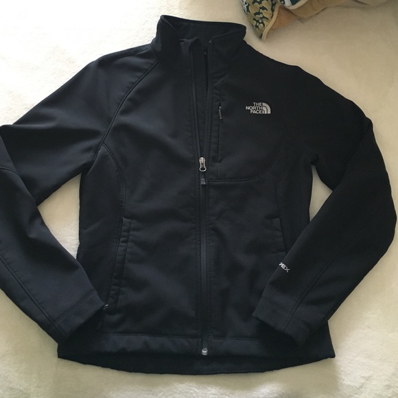 Black NorthFace soft shell jacket