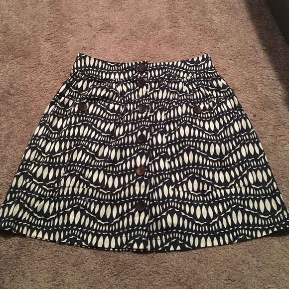 Navy blue and white skirt