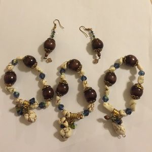 Bracelets with matching earrings
