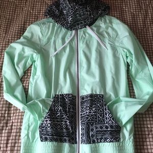 Mint Tribal Windbreaker