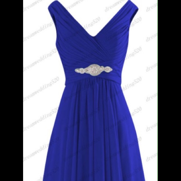 CUSTOM size 10 navy blue dress