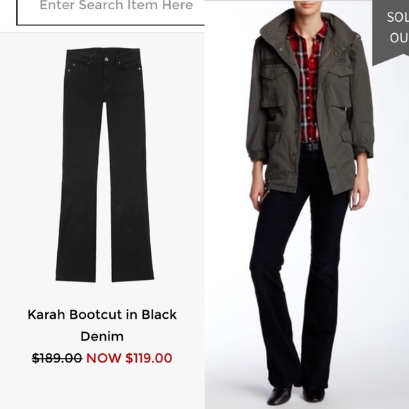 7 For all man kind Karah bootcut jeans sz 32