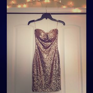 ✨Tobi champagne sequin dress