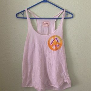 White tank perf for yoga