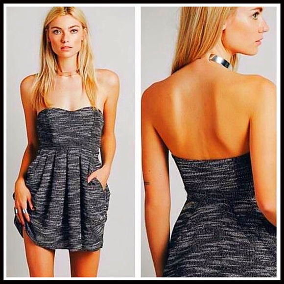 ❤️FREE PEOPLE Black White Mini Dress Cocktail - Picture 6 of 6