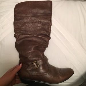 Steve Madden leather slouchy riding boots