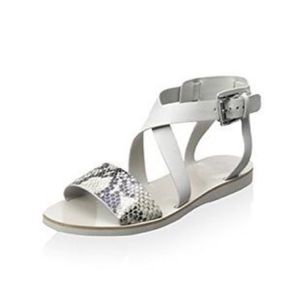 Marc Fisher LTD 'Danae' Gray Snake Leather Sandal