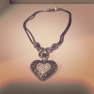 LIA SOPHIA HEART NECKLACE.  Beautiful & Sparkly!