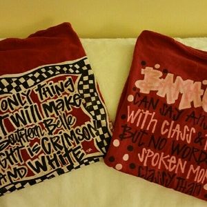 2 Alabama T-shirts with Writings