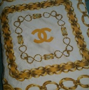 Authentic Chanel silk scarf
