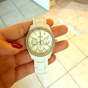Fossil Watch White
