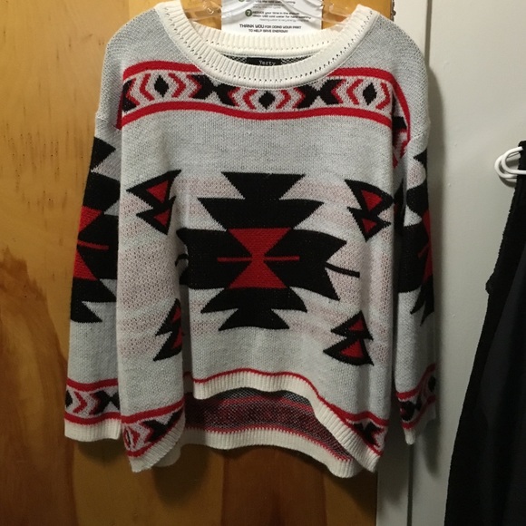 Oversized tribal sweater