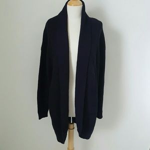 Long Chunky Navy Sweater