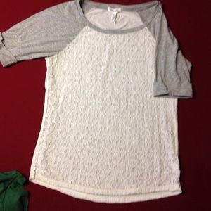Lace baseball-T