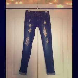 Guess ripped skinny jeans