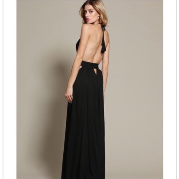 Black Halter Maxi by Free People - Picture 3 of 4