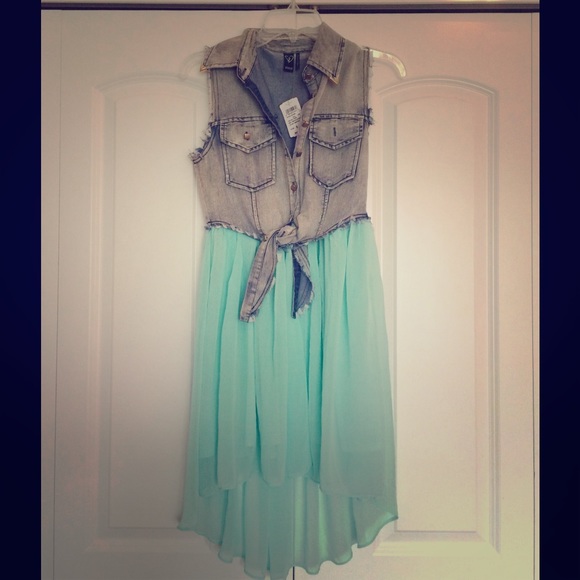 ✨Windsor denim/mint dress