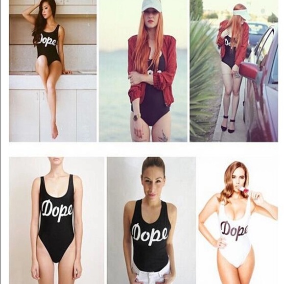π·ππDope one piece swimsuit + bodysuit 2in1 - Picture 3 of 4