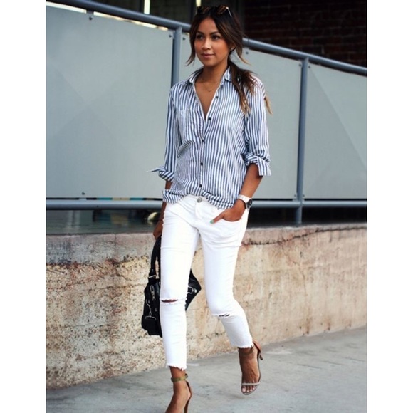 Striped shirt blouse