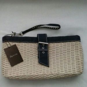 Rolfs Paper Straw Clutch handbag