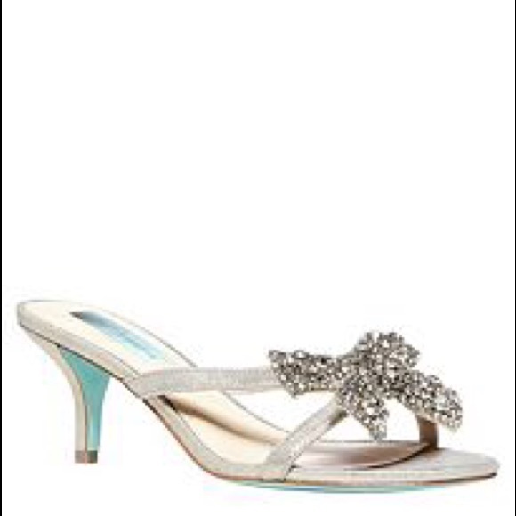 BEAUTIFUL Blue by Betsy Johnson wedding sandals