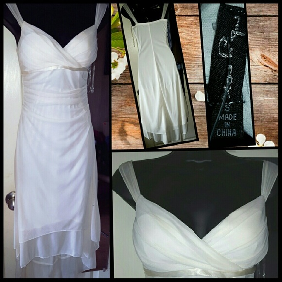 Beautiful cream hi low dress