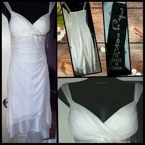 Beautiful cream hi low dress