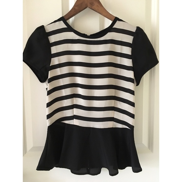 Tops - 💥 Final Reduction! Striped peplum blouse