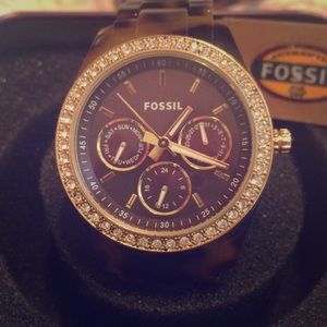 Fossil Women's Stella Tortoise Resin Watch