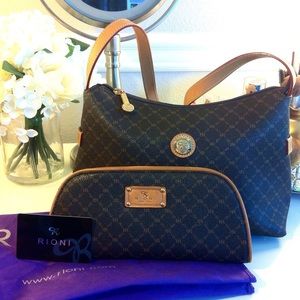 ✖️RESERVE✖️ RIONI Signature Brown Shoulder Bag