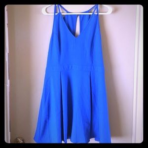 Vavavoom! Vintage electric blue dress!
